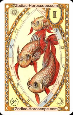 The fish astrological Lenormand Tarot