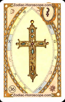 The cross, monthly Love and Health horoscope September Sagittarius