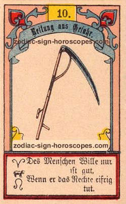 The scythe, monthly Sagittarius horoscope January