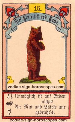The bear, monthly Sagittarius horoscope September