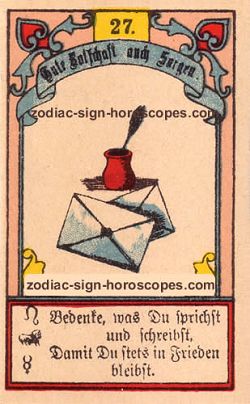 The letter, monthly Sagittarius horoscope September