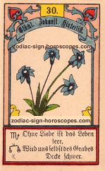 The lily antique Lenormand Tarot
